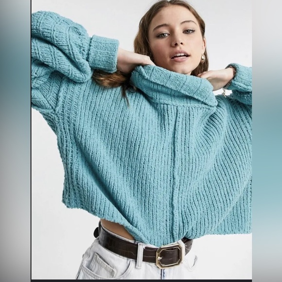 Free People Sweaters - Free People Be Yours Cowl Neck Chunky Sweater